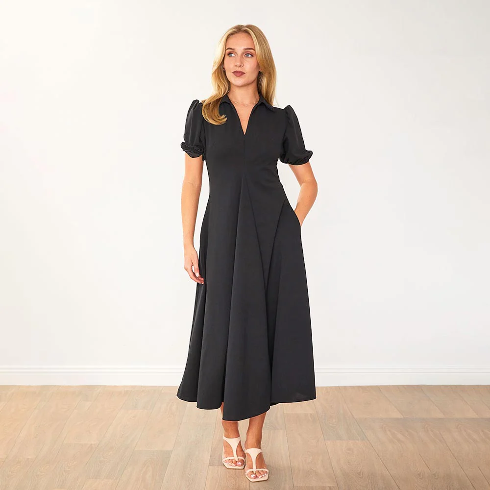 Hazel Dress (Black) - Image 9