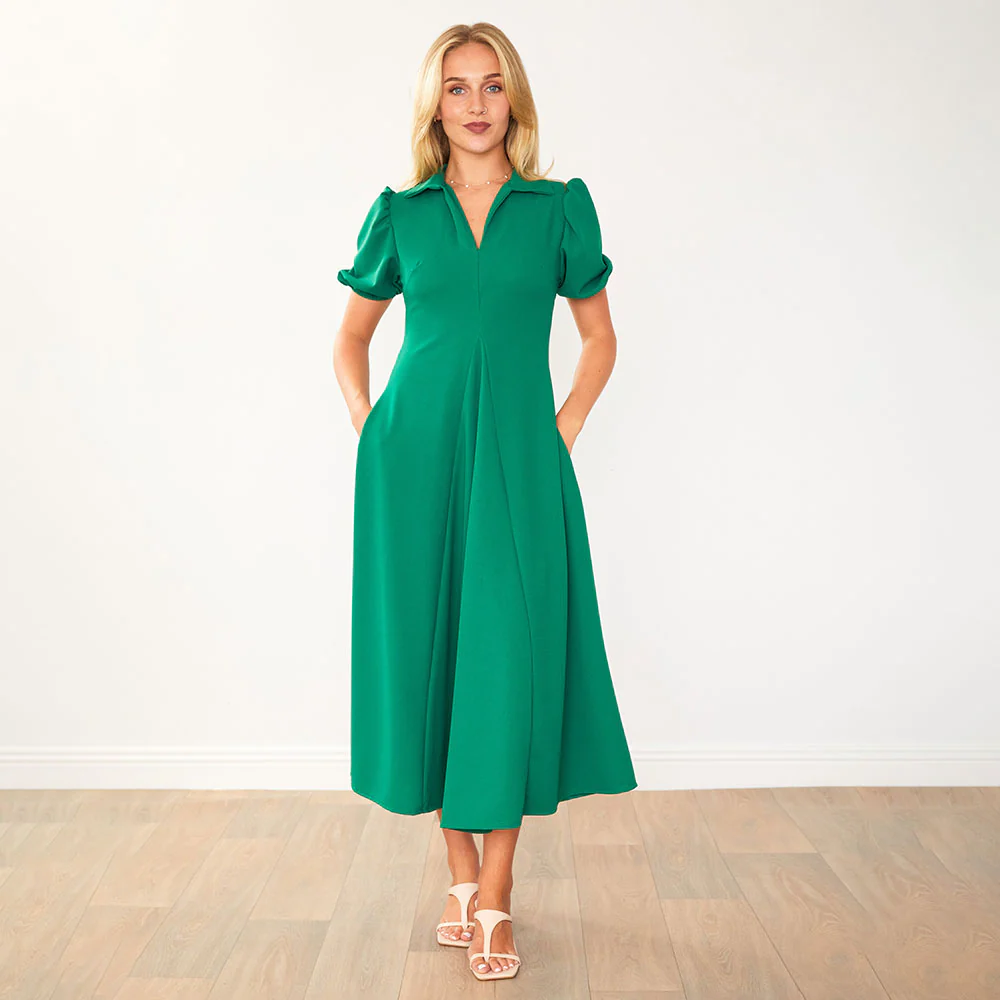 Hazel Dress (Green) - Image 10