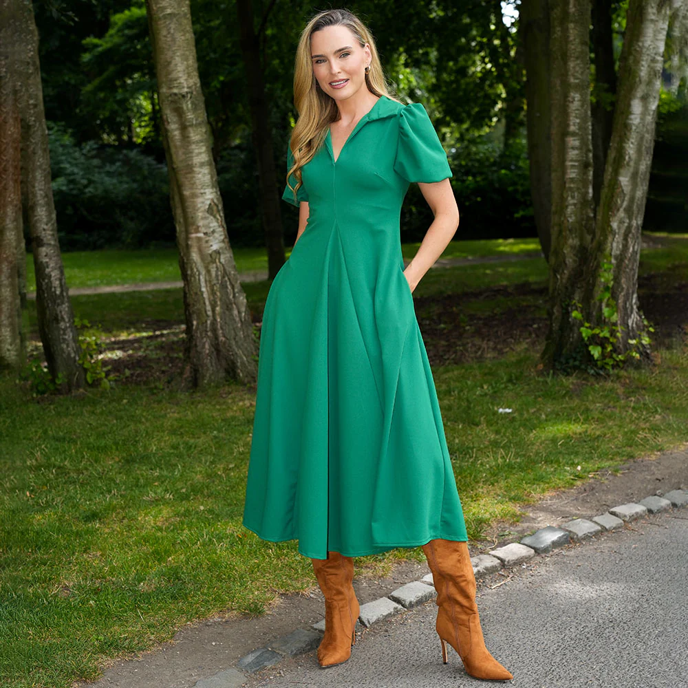 Hazel Dress (Green) - Image 3