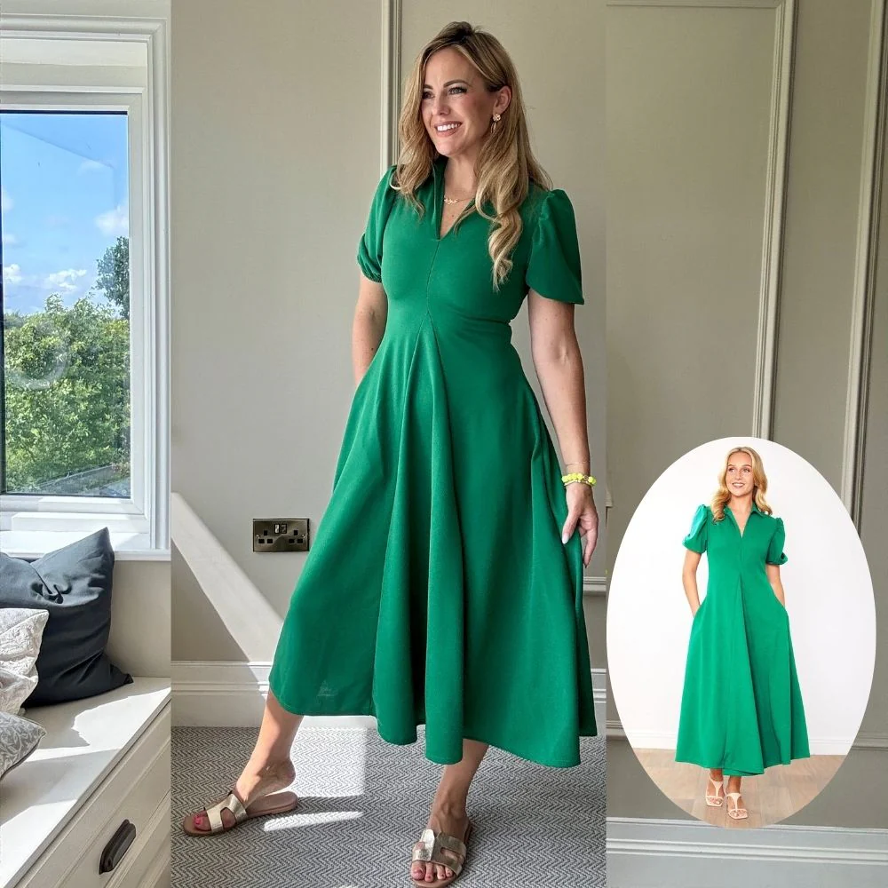 Hazel Dress (Green) - Image 4