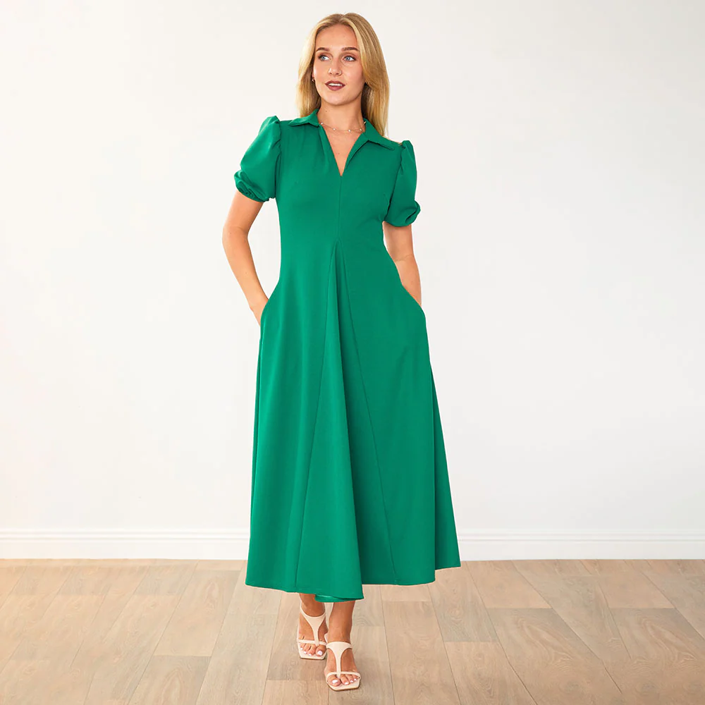 Hazel Dress (Green) - Image 6