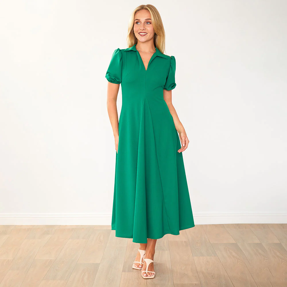 Hazel Dress (Green) - Image 7