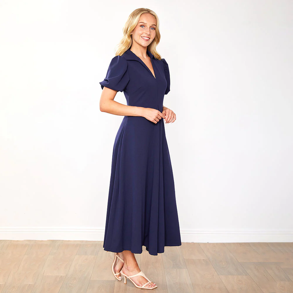 Hazel Dress (Navy) - Image 3