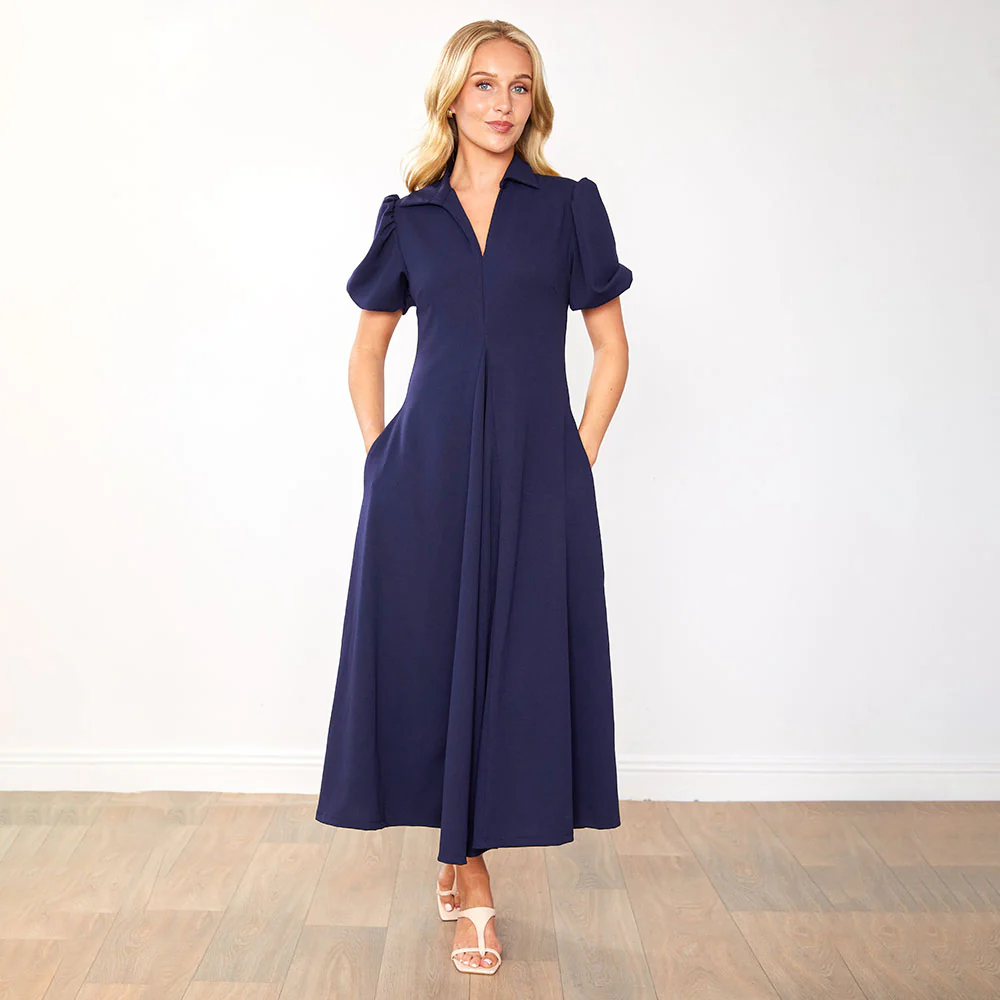 Hazel Dress (Navy) - Image 5