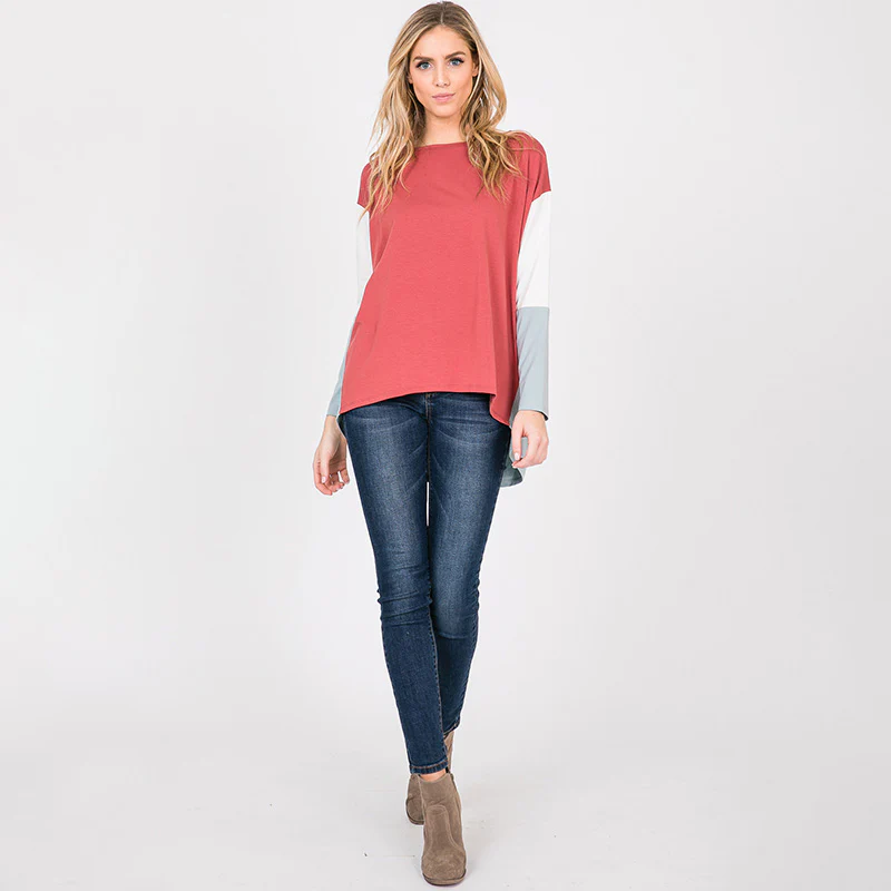 Hillary High Low Top Brick - Image 2