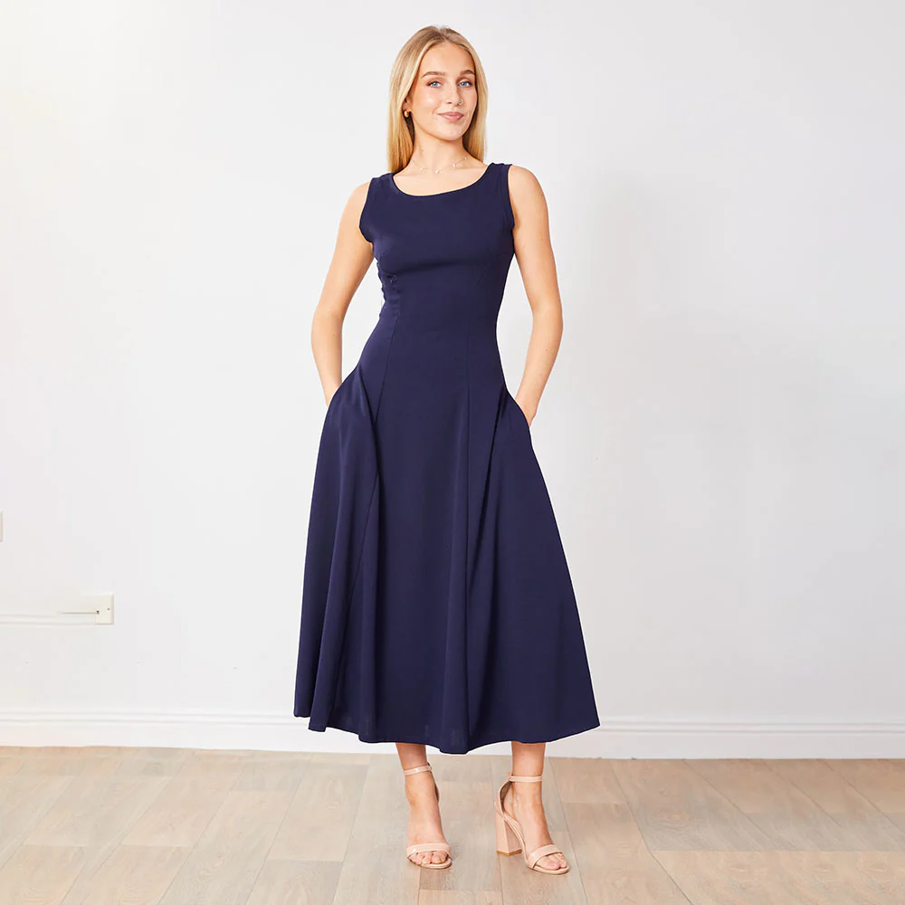 Hollie Dress (Navy) - Image 3