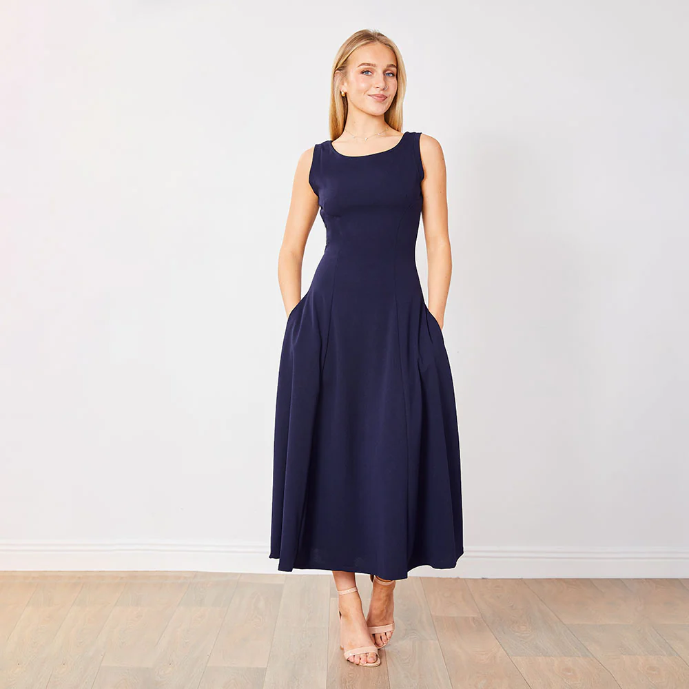 Hollie Dress (Navy) - Image 4