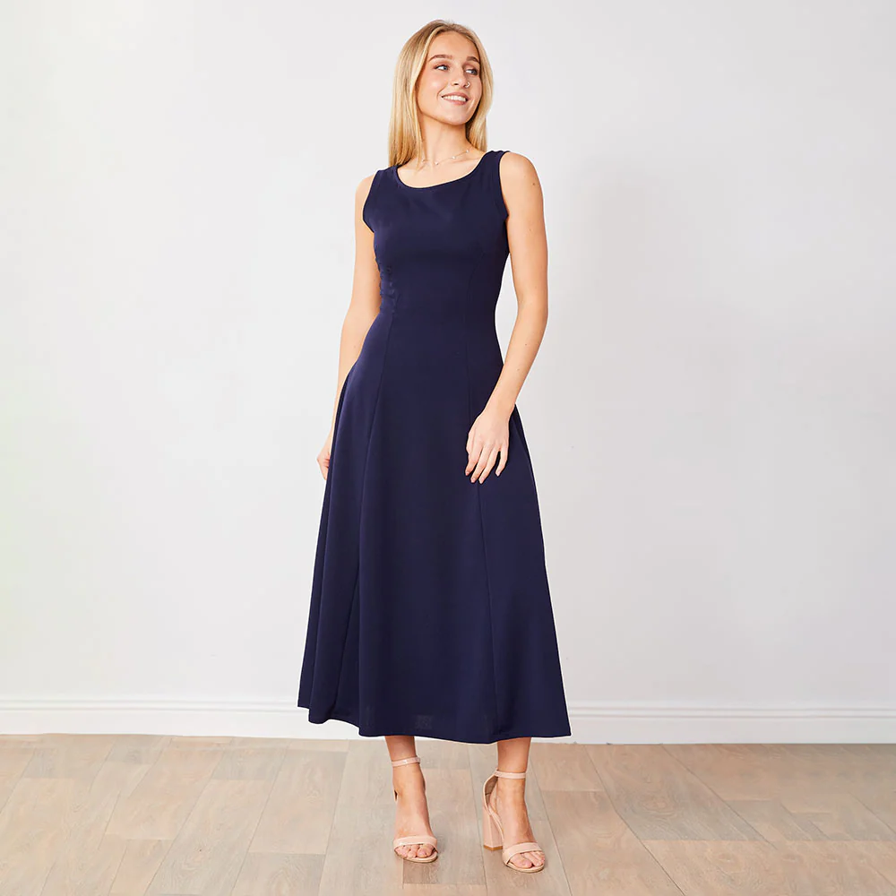 Hollie Dress (Navy) - Image 5