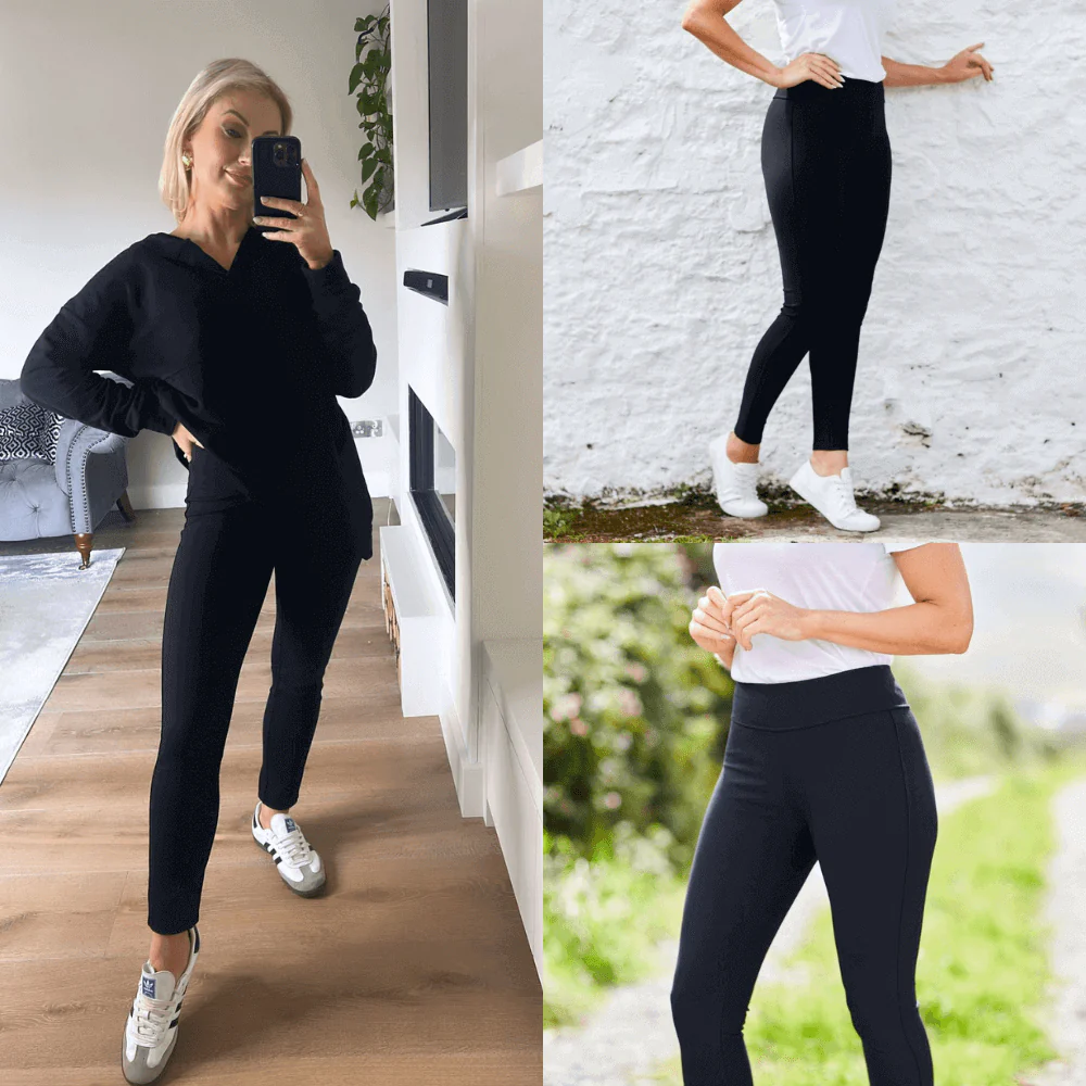 Holly Stretch Spandex Leggings (Black) - Image 11