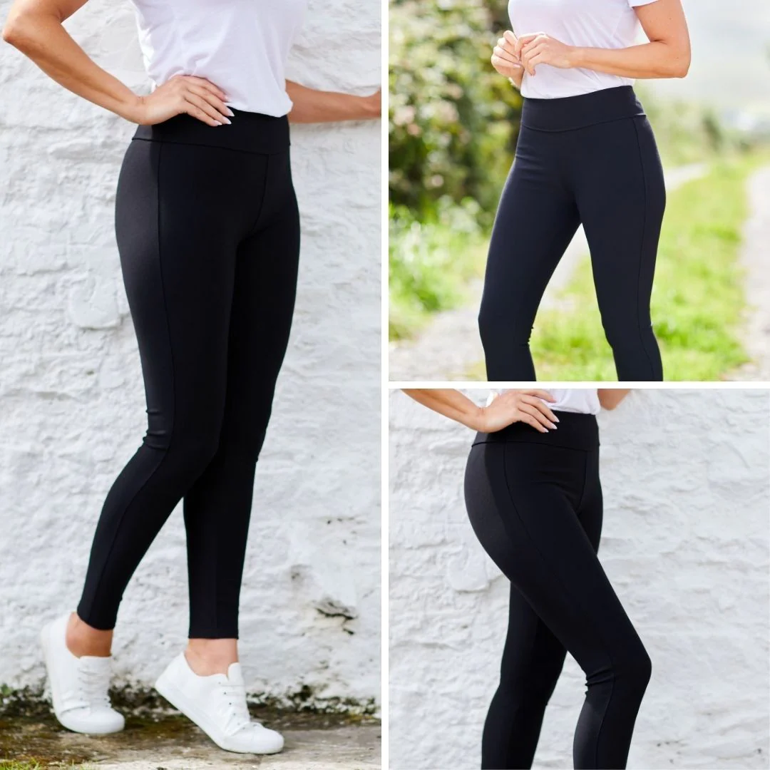 Holly Stretch Spandex Leggings (Black) - Image 14