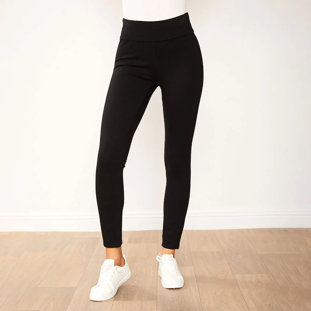 Holly Stretch Spandex Leggings (Black) - Image 21