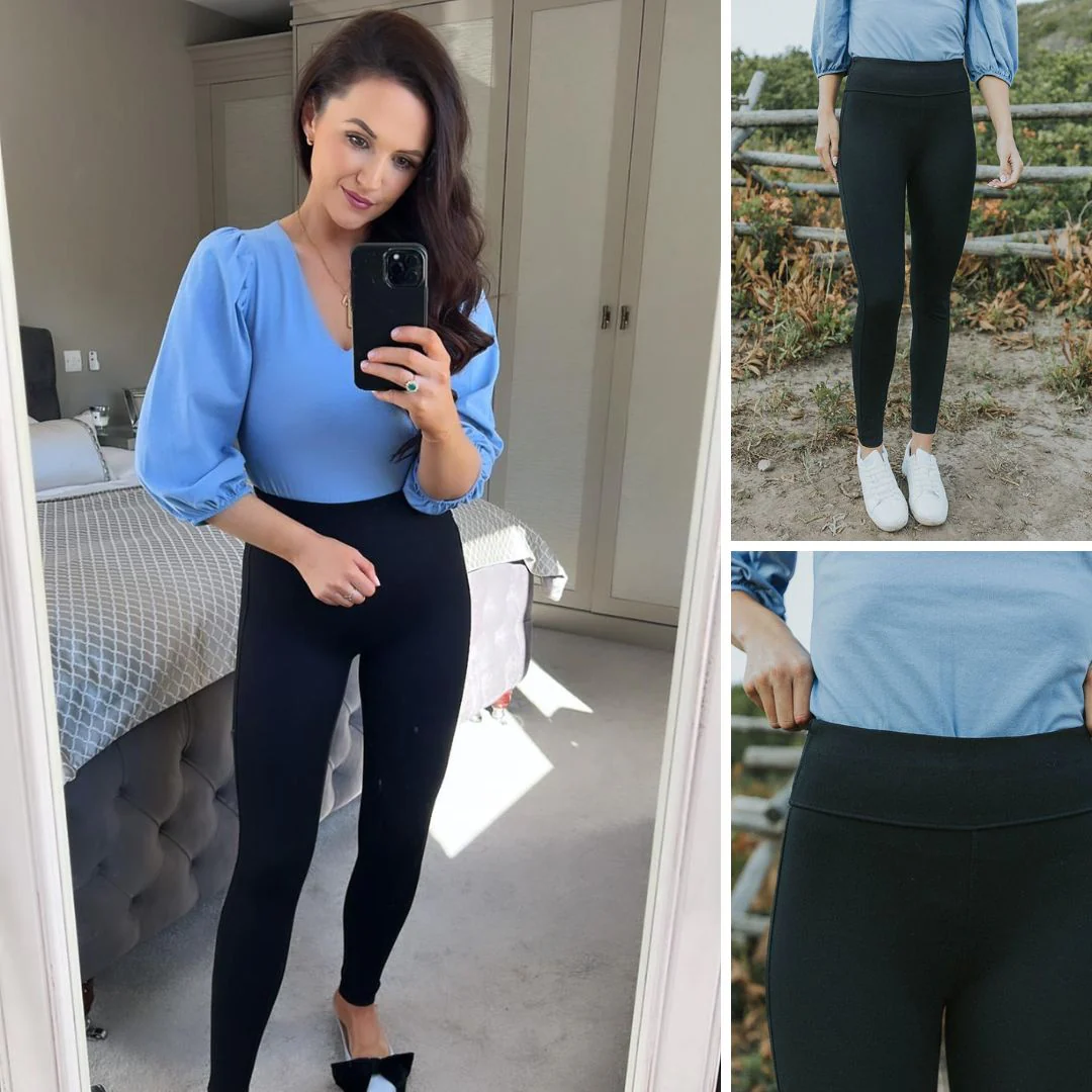 Holly Stretch Spandex Leggings (Black) - Image 31