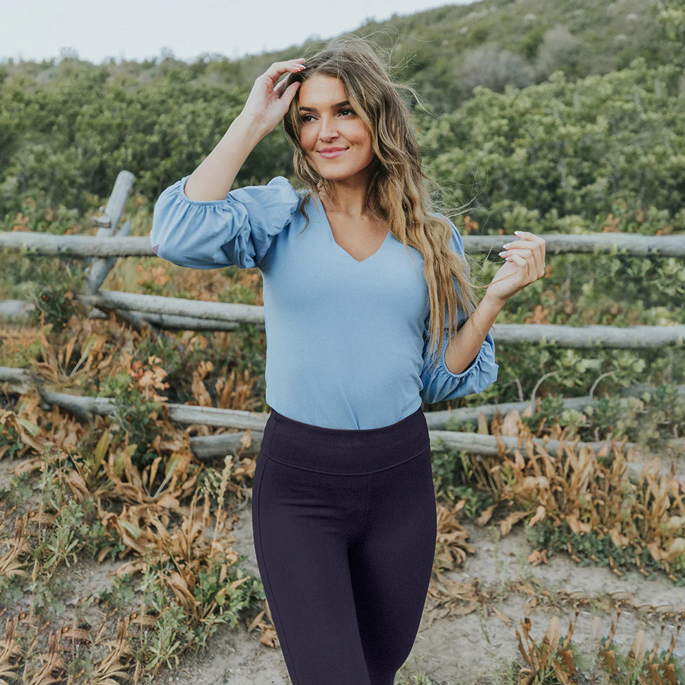 Holly Stretch Spandex Leggings (Navy) - Image 12