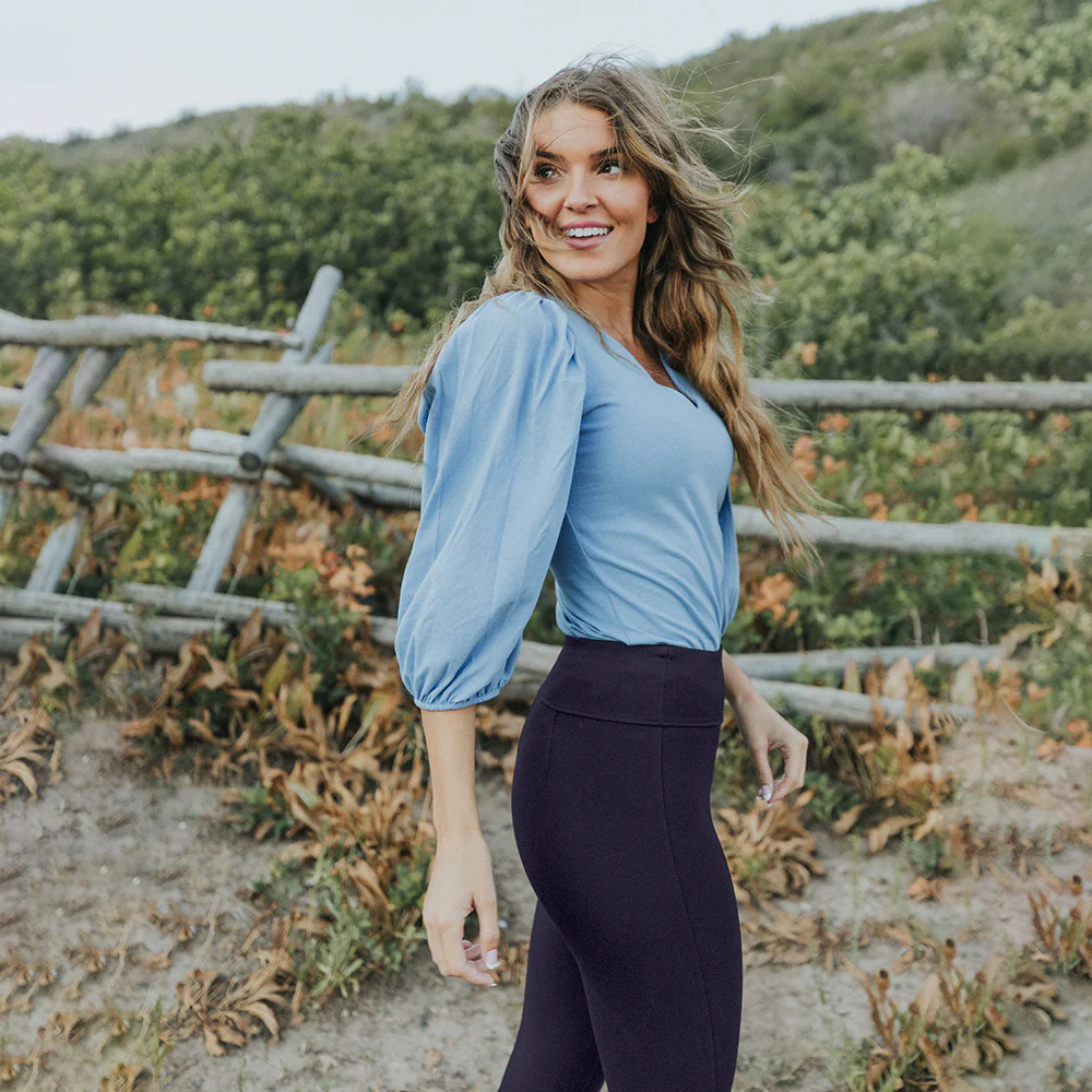 Holly Stretch Spandex Leggings (Navy) - Image 14