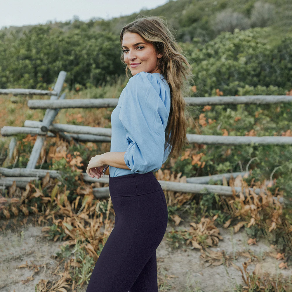 Holly Stretch Spandex Leggings (Navy) - Image 16