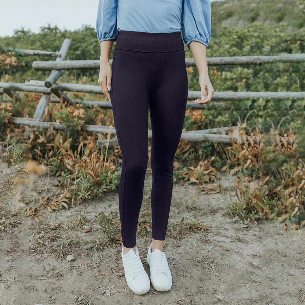 Holly Stretch Spandex Leggings (Navy) - Image 18