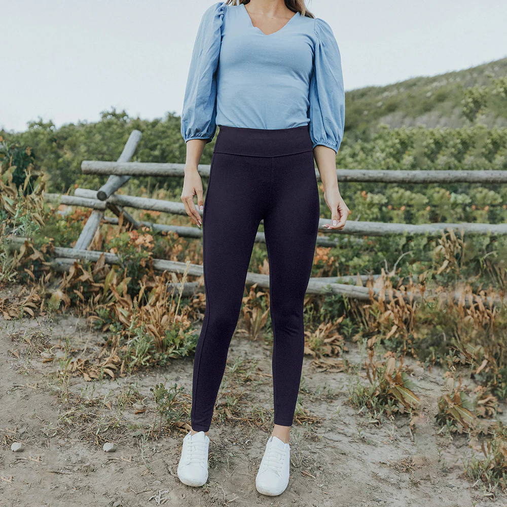 Holly Stretch Spandex Leggings (Navy) - Image 20