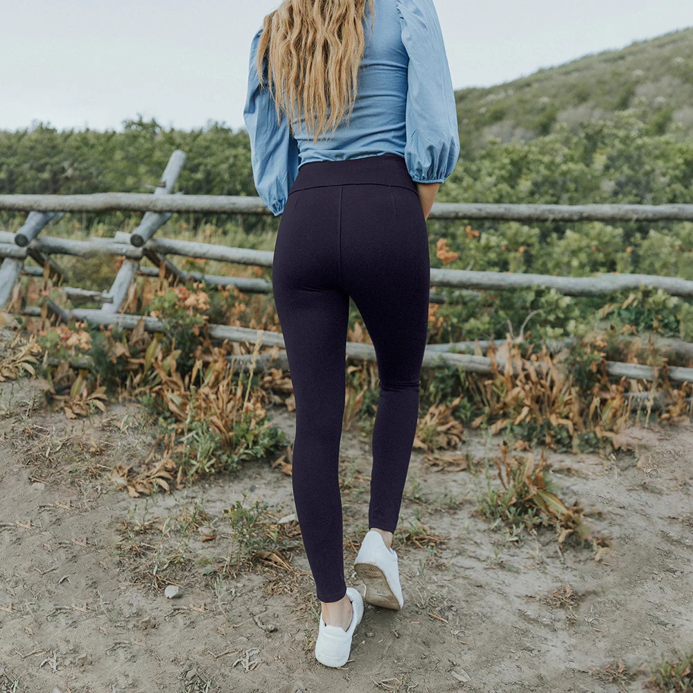 Holly Stretch Spandex Leggings (Navy) - Image 24