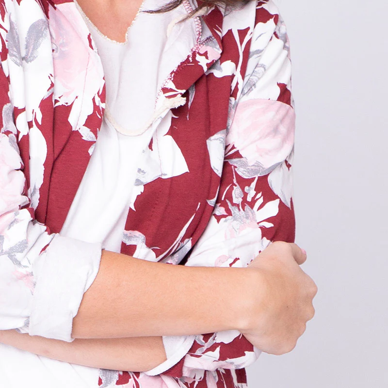 Farah Floral Hoody Red - Image 4