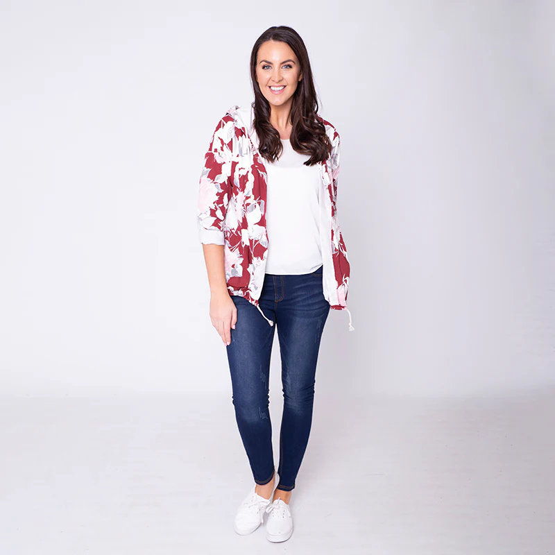 Farah Floral Hoody Red - Image 6