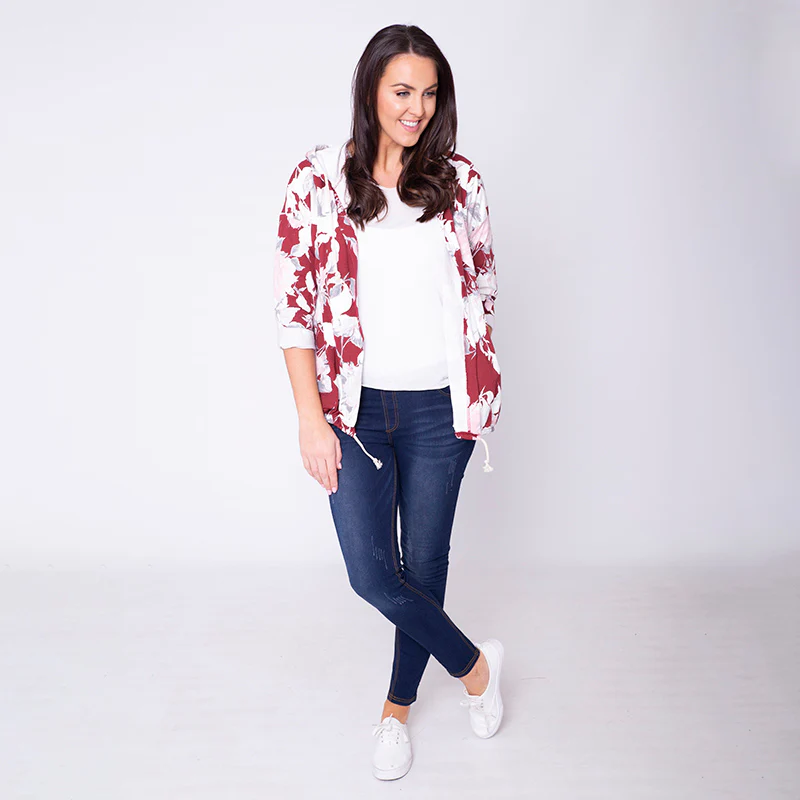 Farah Floral Hoody Red - Image 7