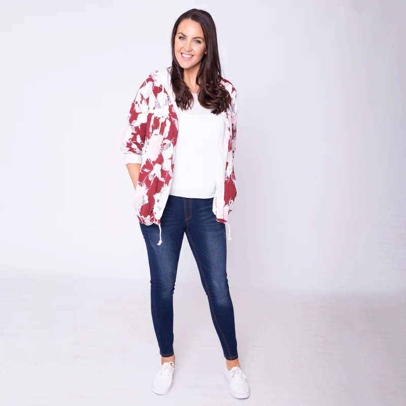 Farah Floral Hoody Red - Image 8
