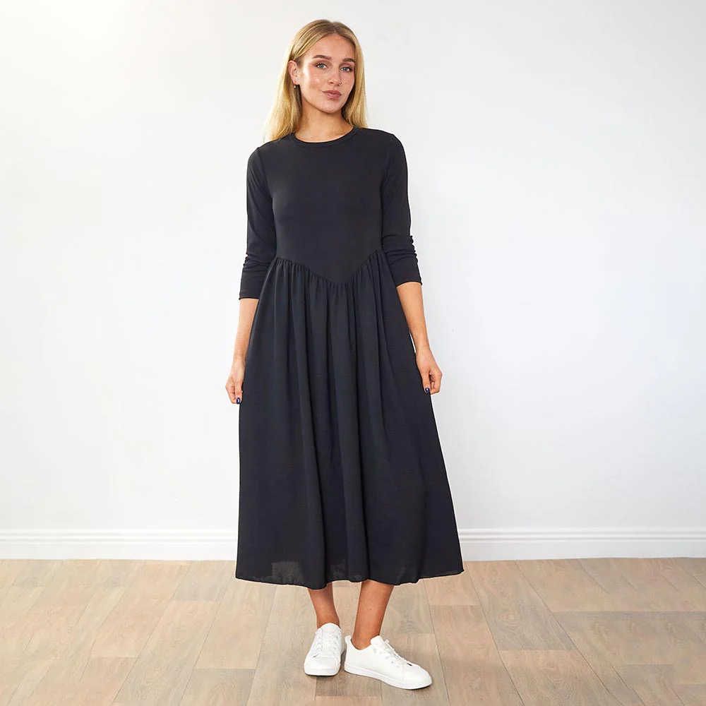 Iris Dress (Black) - Image 3