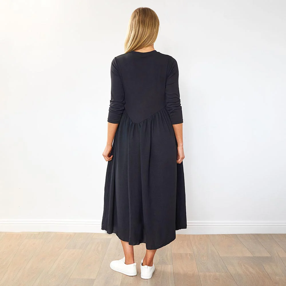 Iris Dress (Black) - Image 7