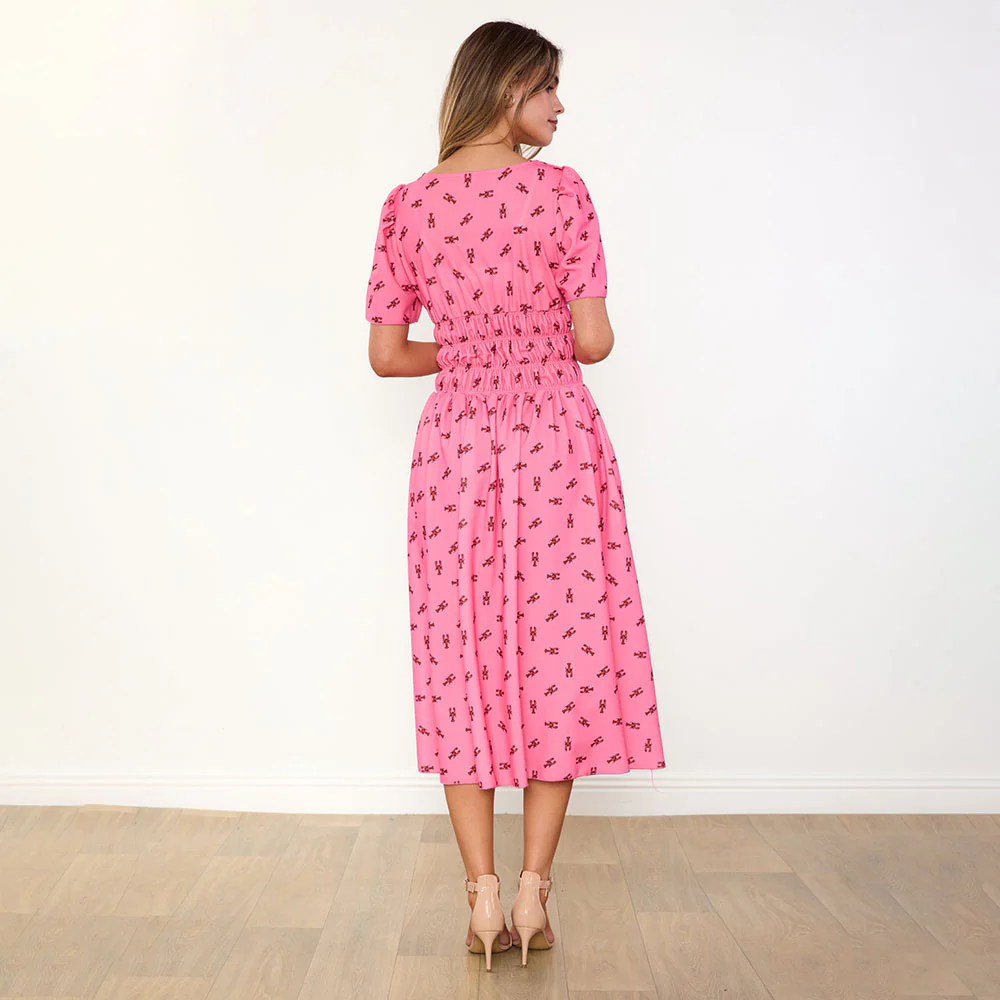 Iris Dress (Pink Lobster) & (Wildflower Vanilla) for €92.00 - Image 14