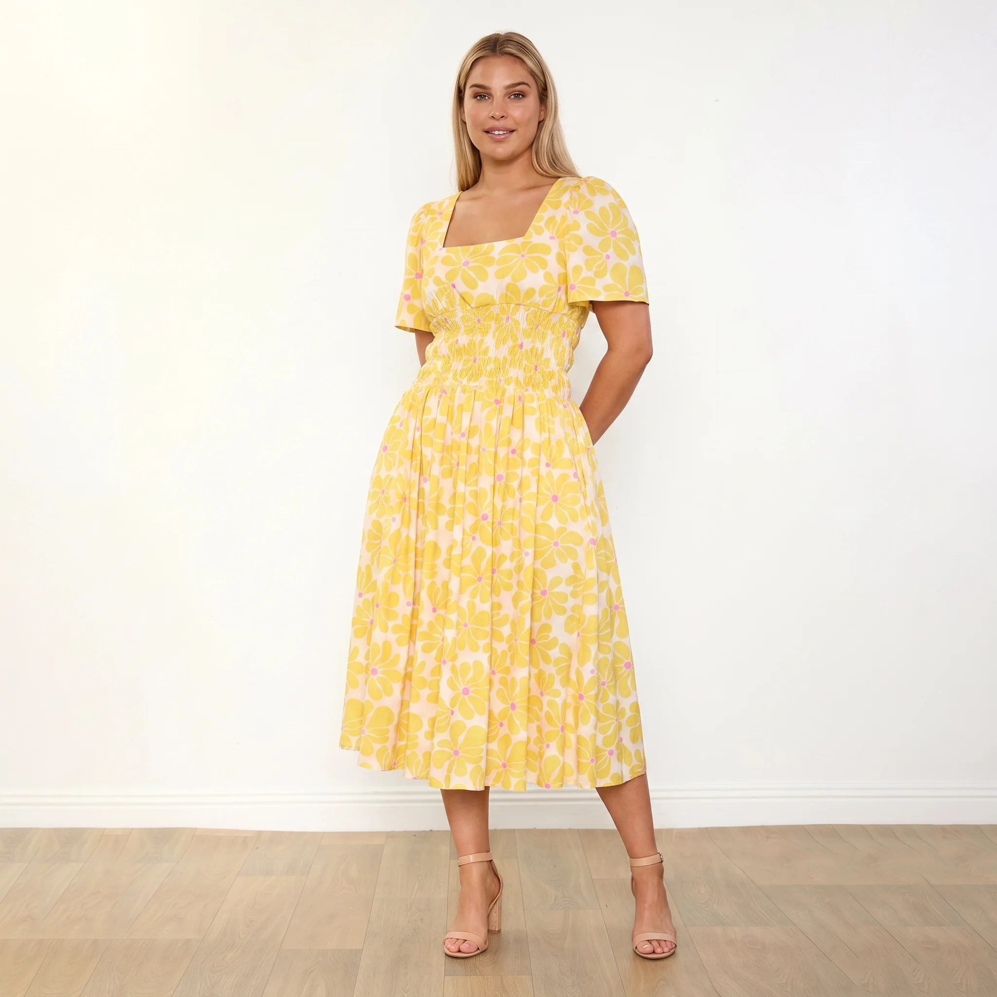 Iris Dress (Yellow Daisy) - Image 10