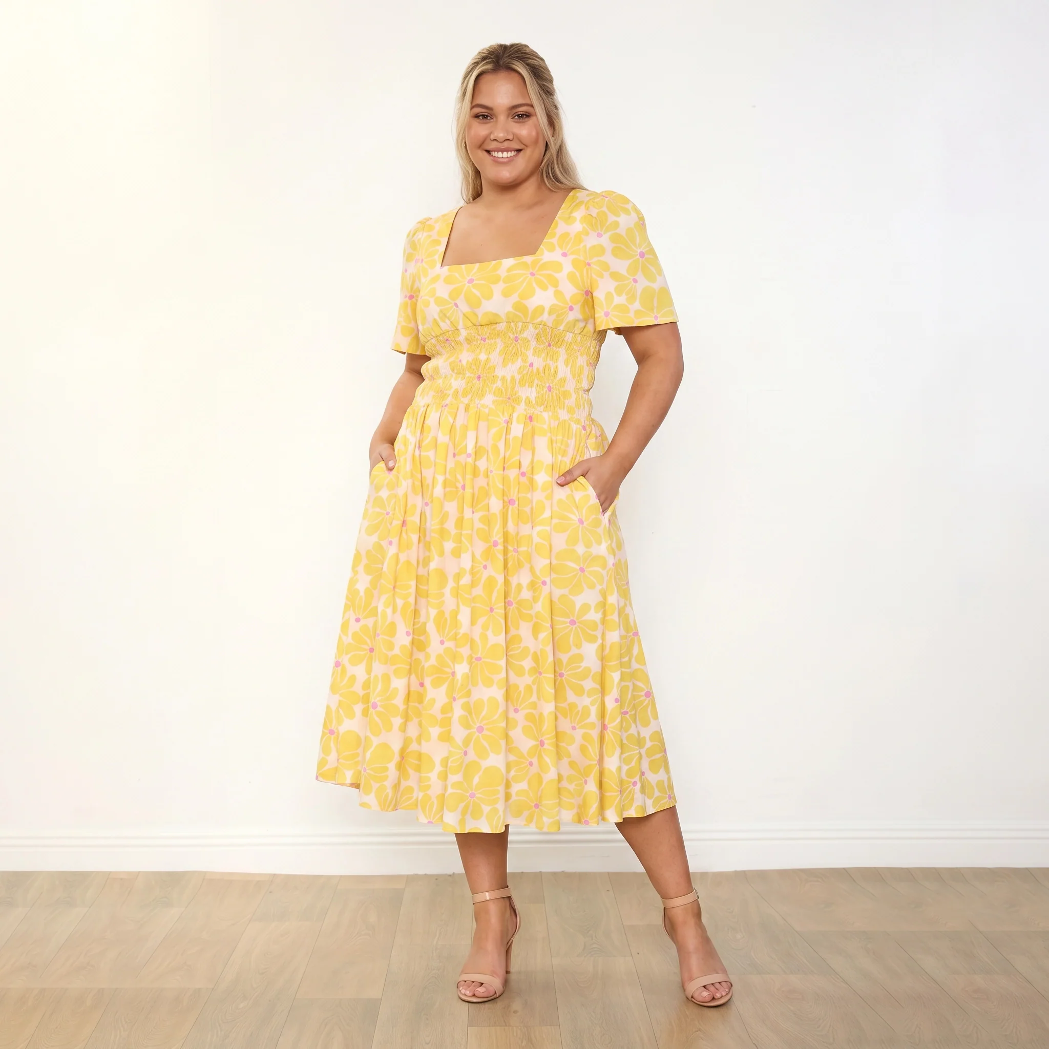 Iris Dress (Yellow Daisy) - Image 4