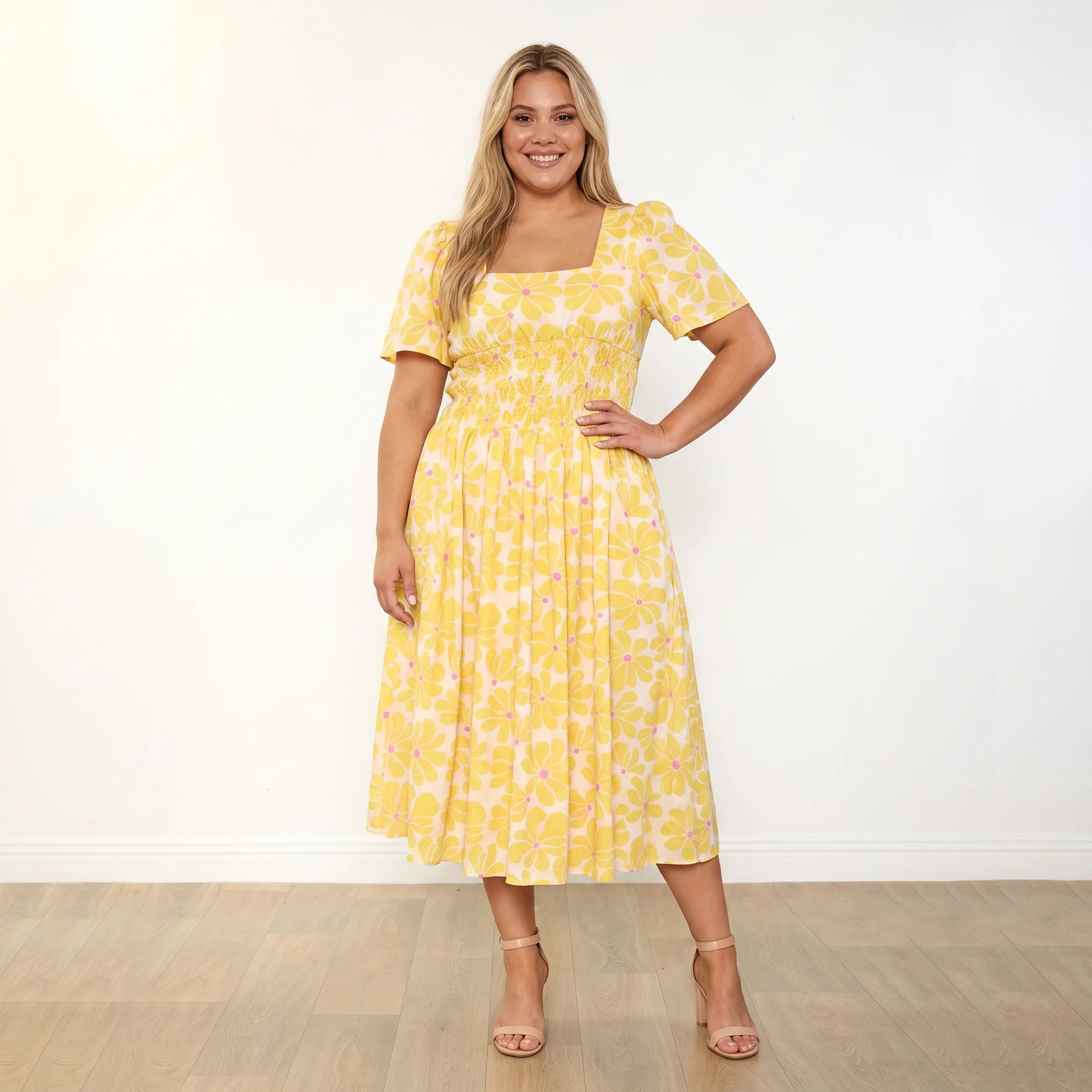 Iris Dress (Yellow Daisy) - Image 6