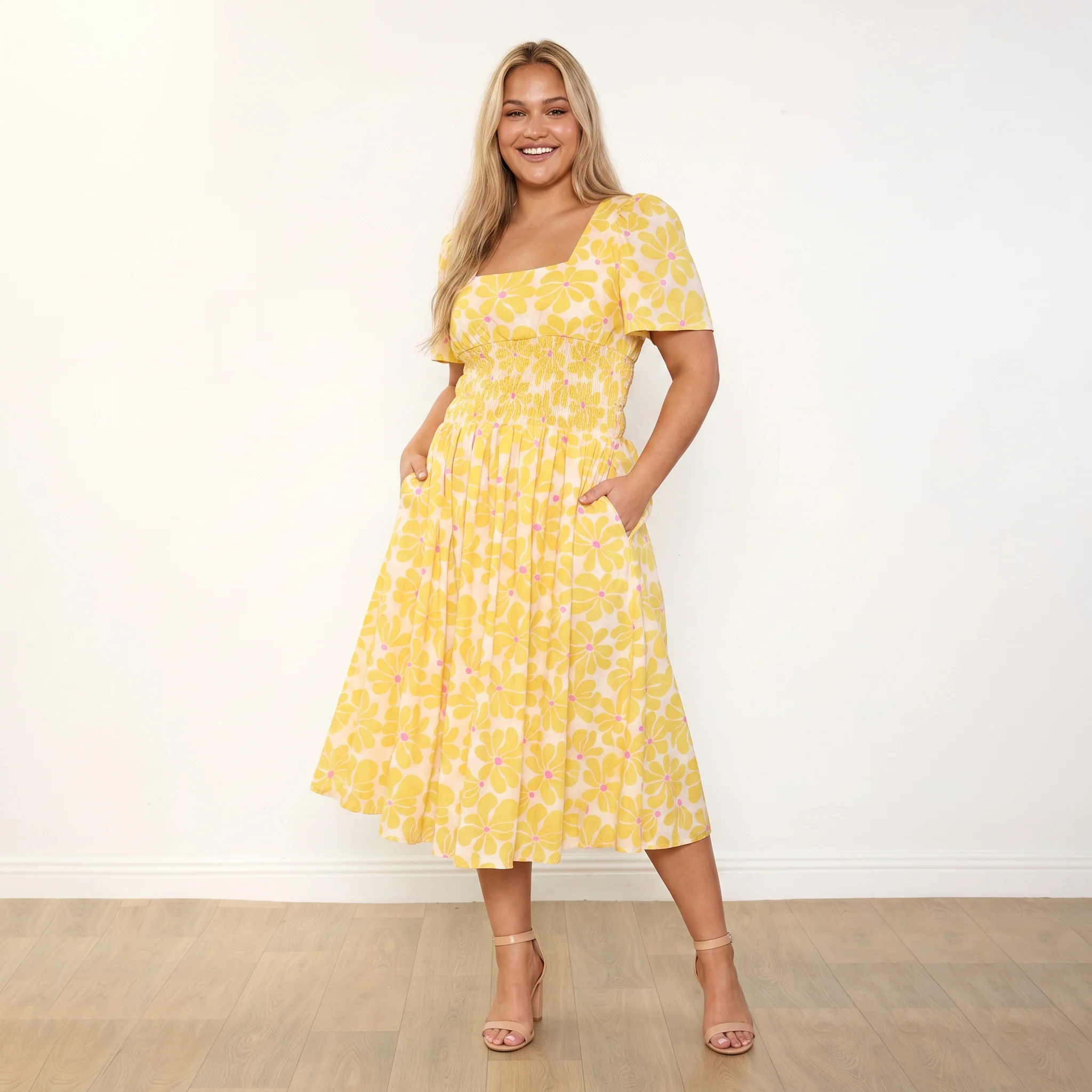 Iris Dress (Yellow Daisy) - Image 8