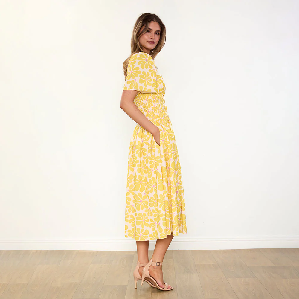 Iris Dress (Yellow Daisy) - Image 11