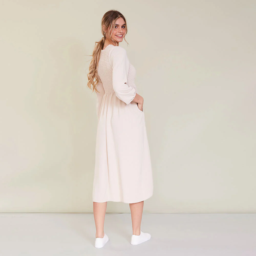 Isabelle Dress (Cream) - Image 4