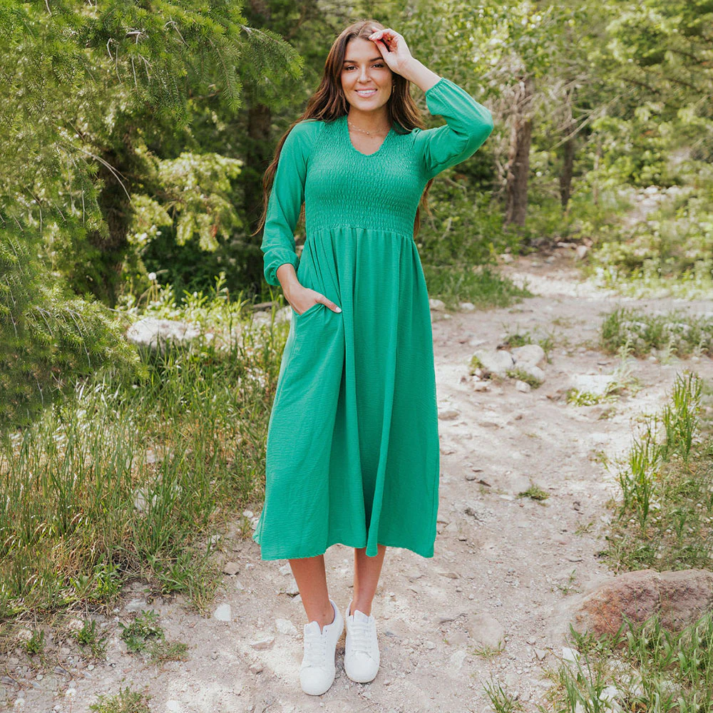 Isabelle Dress (Green) - Image 2