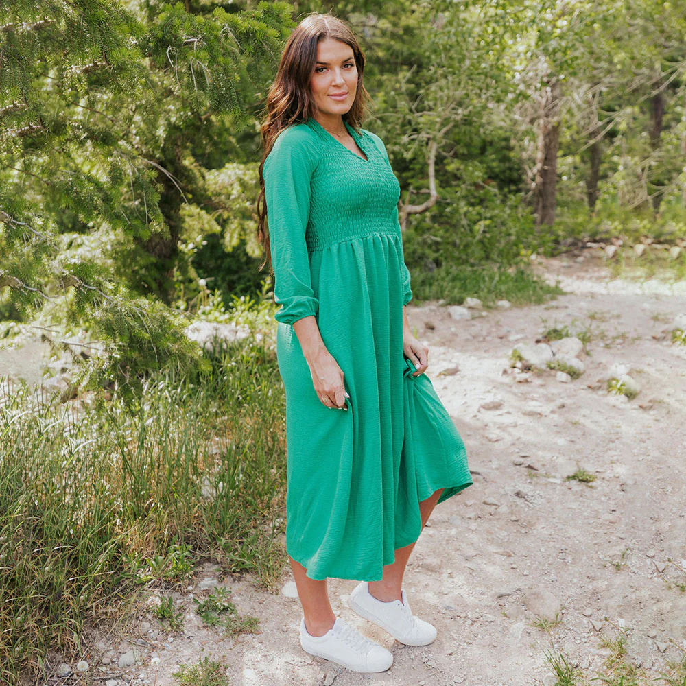 Isabelle Dress (Green) - Image 3
