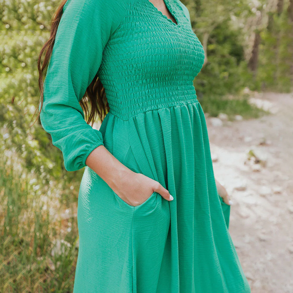Isabelle Dress (Green) - Image 5