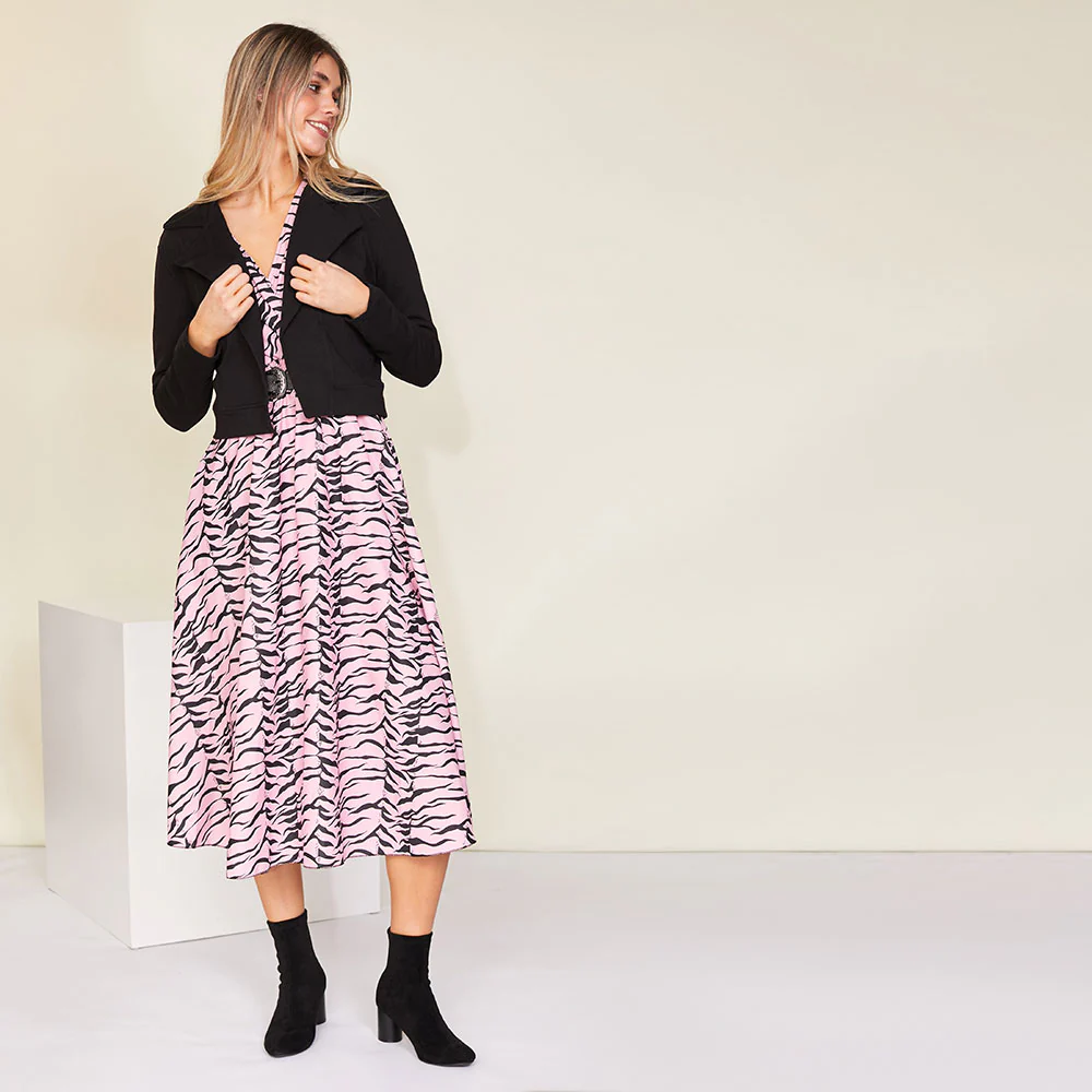 Ivy Wrap Dress (Pink) - Image 11