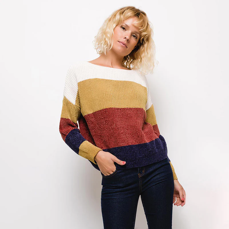 Jackie Block Colour Jumper - Image 3