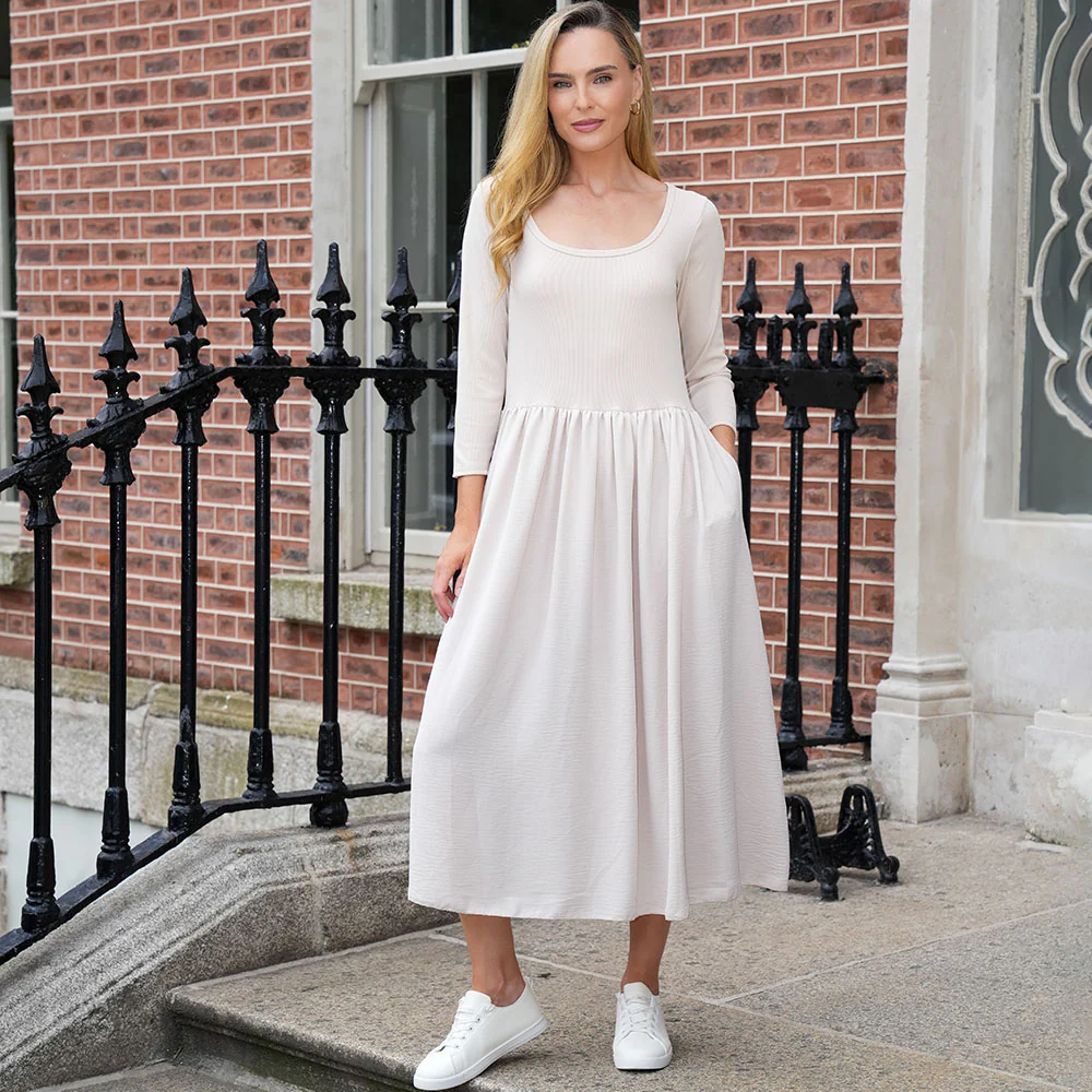 Jackie Dress (Cream) - Image 4