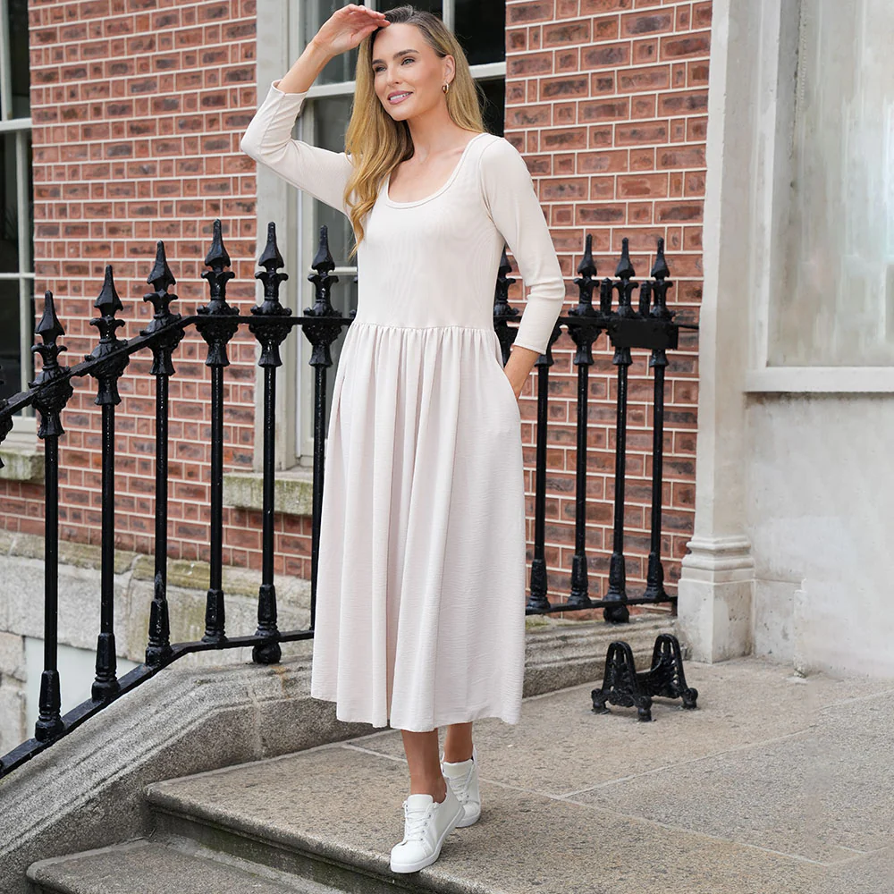 Jackie Dress (Cream) - Image 6