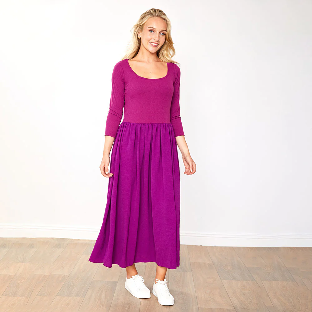 Jackie Dress (Wine) - Image 2