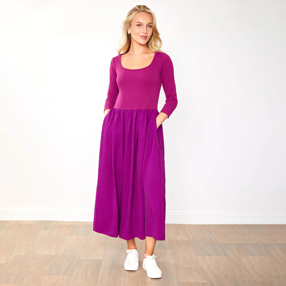 Jackie Dress (Wine) - Image 3