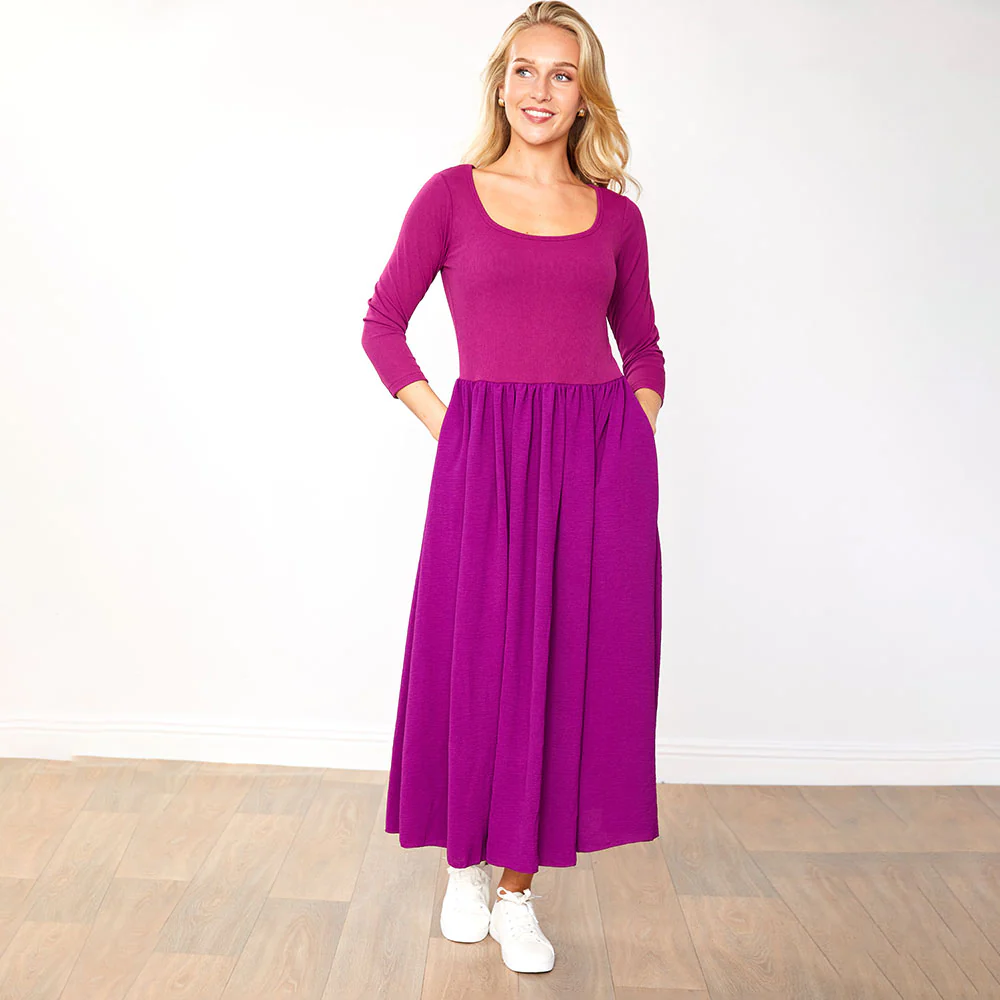 Jackie Dress (Wine) - Image 4
