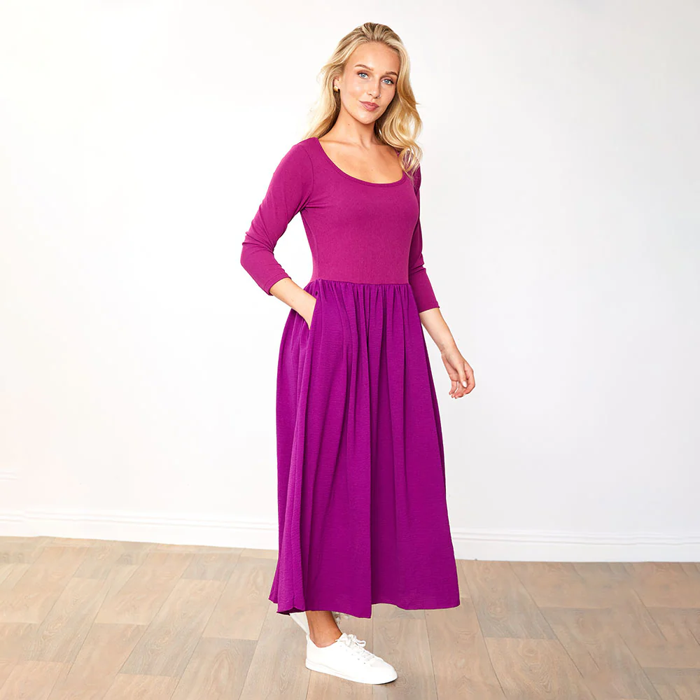 Jackie Dress (Wine) - Image 7