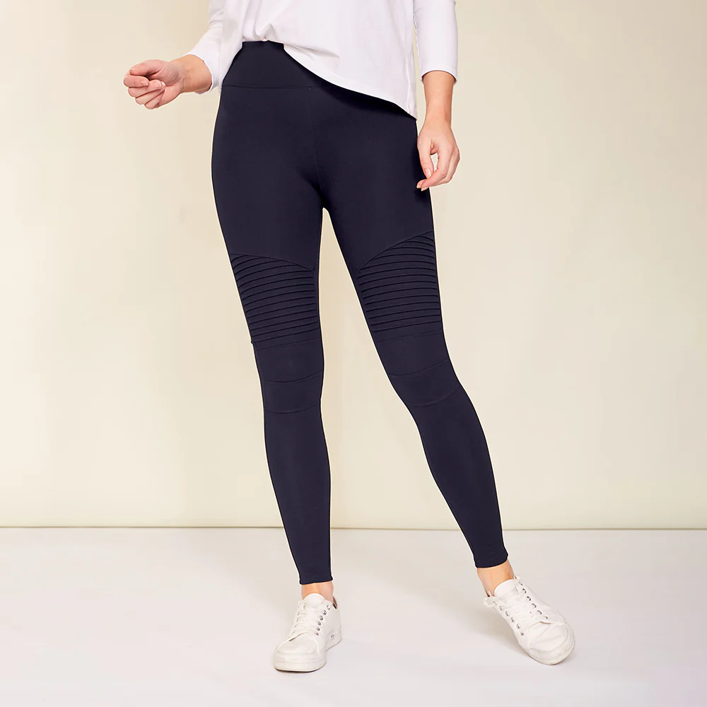 Jade Biker Spandex Leggings (Navy) - Image 12
