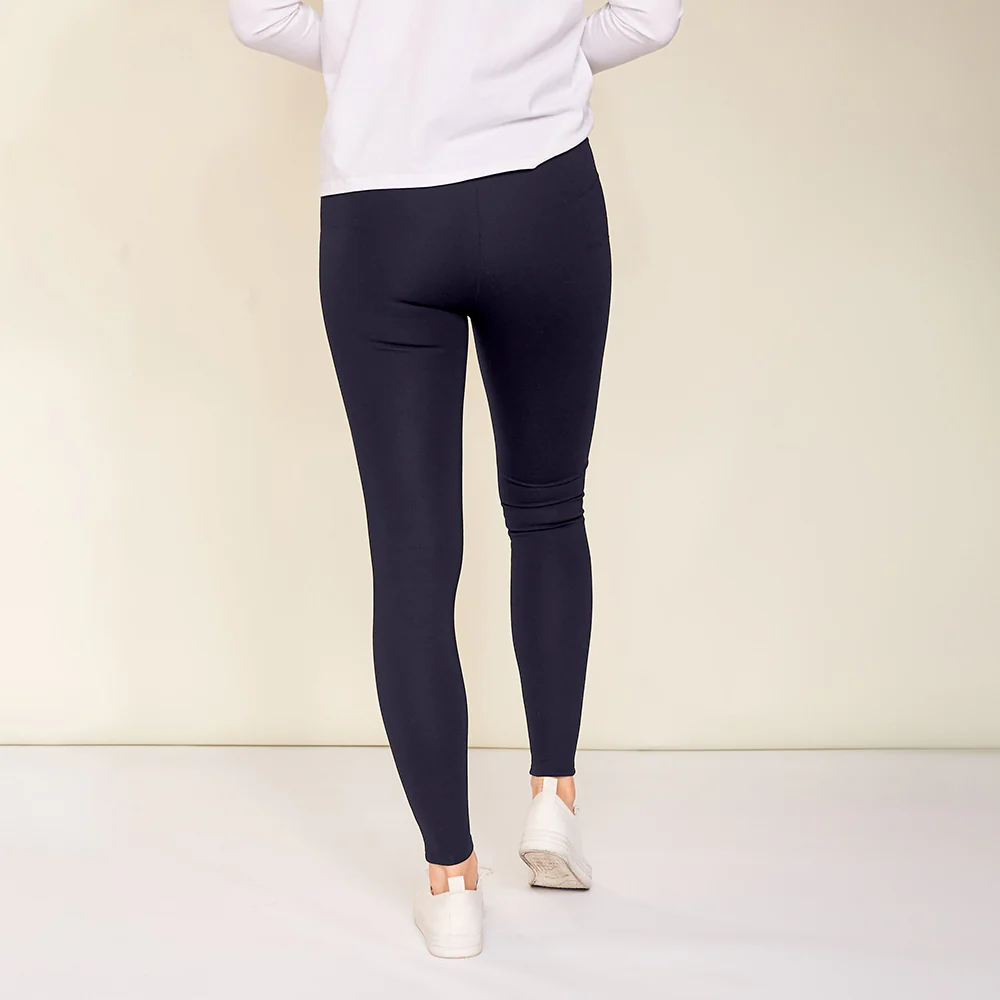 Jade Biker Spandex Leggings (Navy) - Image 15
