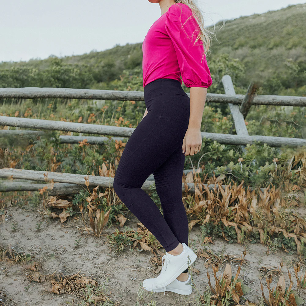 Jade Biker Spandex Leggings (Navy) - Image 20