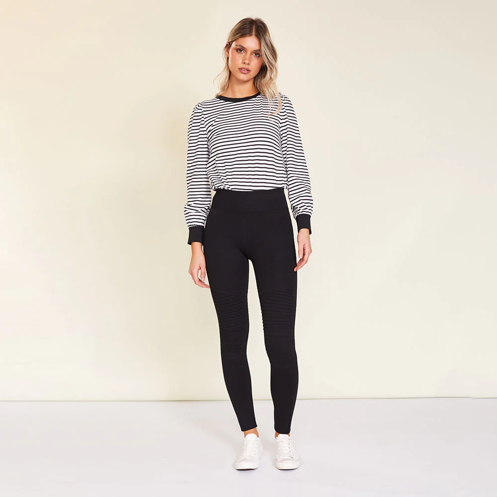 Jade Biker Spandex Legging (Black) - Image 10